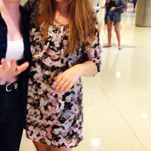 • lily rose floral cocktail dress with sash • - Picture 5 of 11